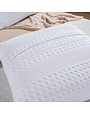 White Waffle Weave Euro Sham