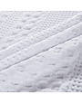 White Waffle Weave Euro Sham