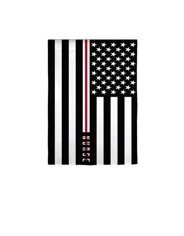 Nurse Thin Line Garden Suede Flag