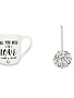 Ceramic Cup, 10 OZ, with Ornament/Coaster Gift Set, All you need is love...and a horse