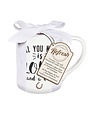 Ceramic Cup, 10 OZ, with Ornament/Coaster Gift Set, All you need is love...and a horse