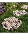 River Rock Stepping Stones, Set of 3
