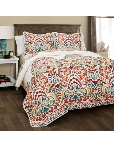 Clara 3 PC Quilt Set - Queen