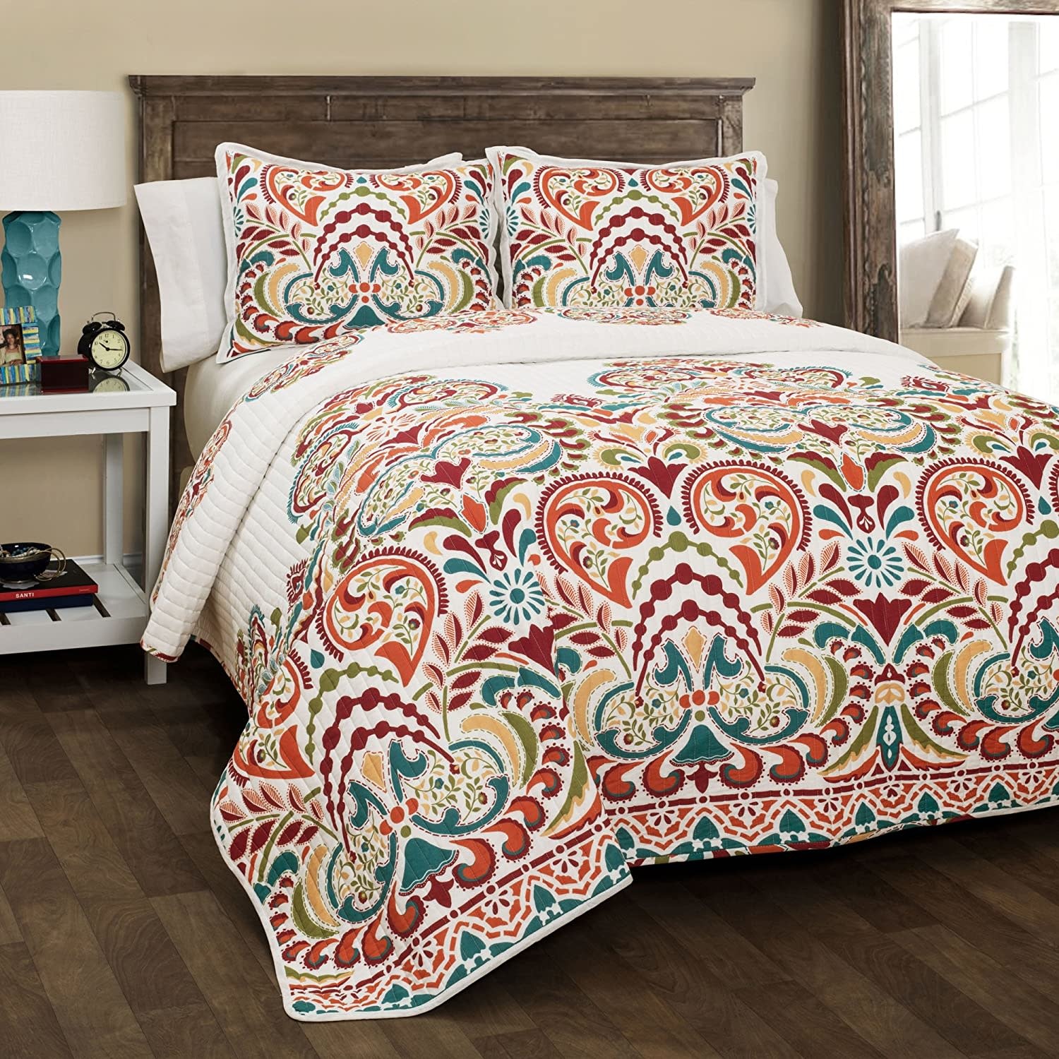 Clara 3 PC Quilt Set - Queen