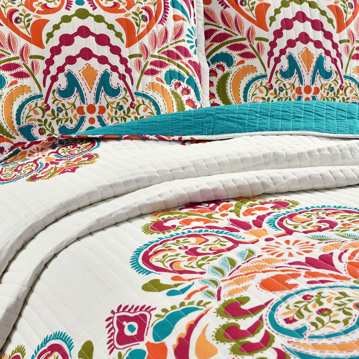 Clara 3 PC Quilt Set - Queen