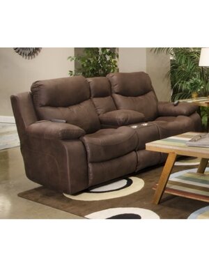 Palmer Power Head & Lumbar, Heat & Massage Loveseat - Saddle
