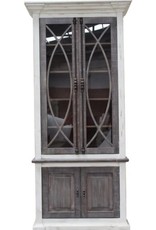 Fish Door Vitrine with Glass Tall 2 Door - Nash