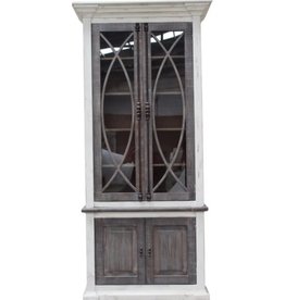 Fish Door Vitrine with Glass Tall 2 Door - Nash