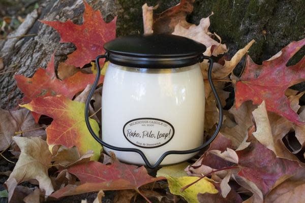 Butter Jar 16 oz Rake, Pile, Leap!