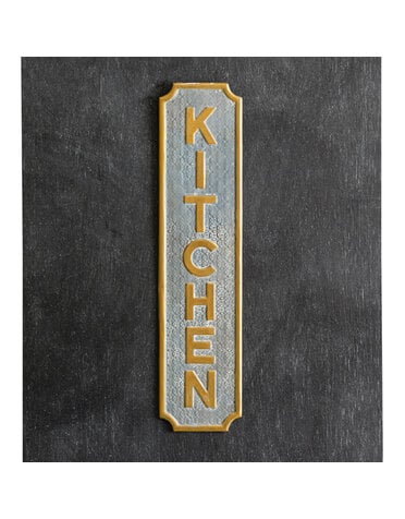 Kitchen Metal Wall Sign