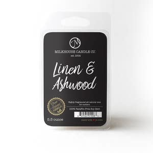 Large Fragrance Melts: Linen & Ashwood