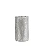Mercury Glass Vase with Herringbone Pattern 11"