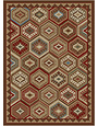 HEARTHSIDE LODGE QUILT BROWN 5X8 HS6748
