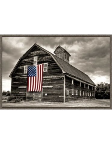 Modern Barn Ⅲ -32"x45" Framed Canvas