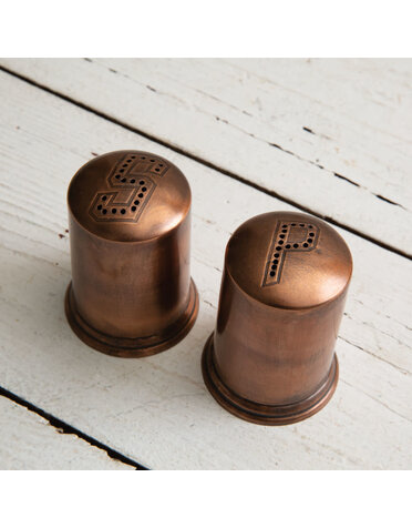 Copper Finish Salt and Pepper Shakers