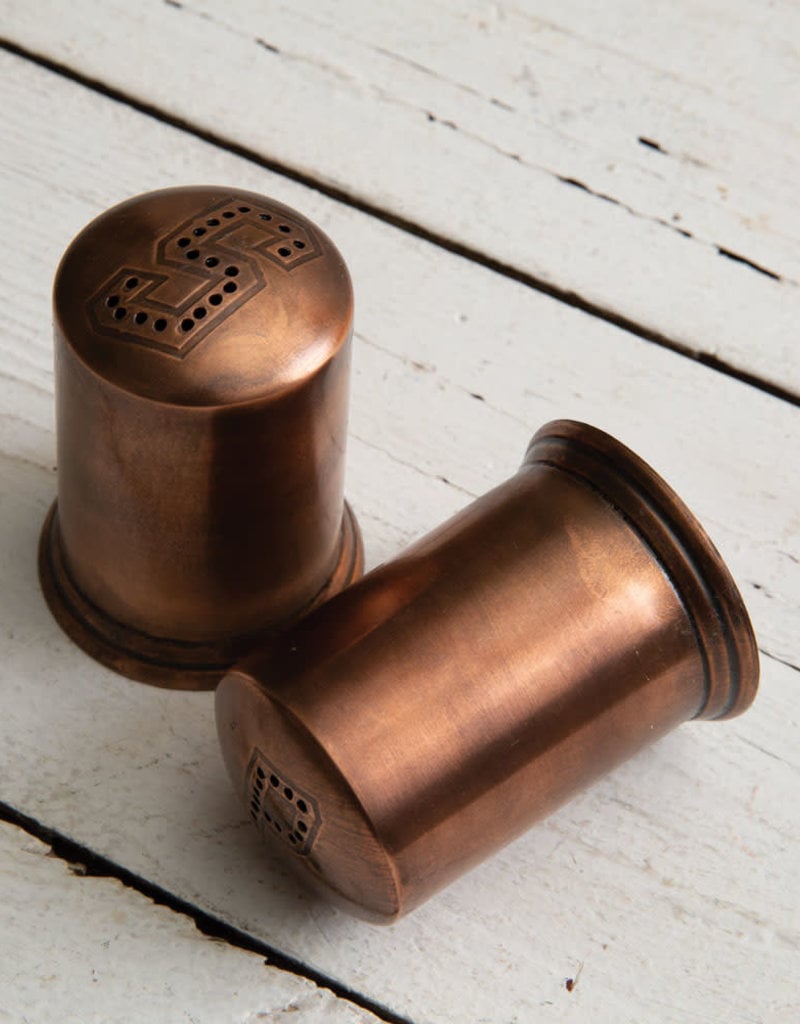Copper Finish Salt and Pepper Shakers