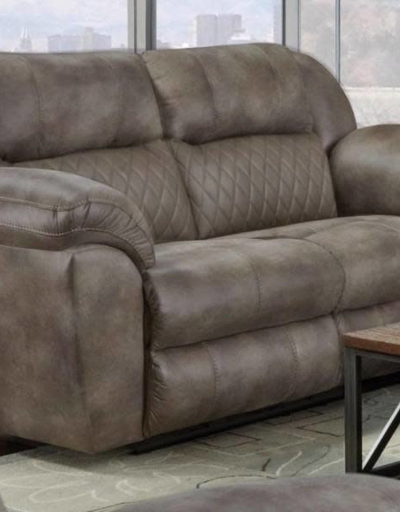 Flynn Power Reclining Loveseat (Heat & Massage) - Fig