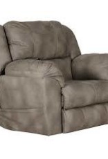 Flynn Fig Lay Flat Power Recliner (1 DAMAGED) With Power Headrest And Lumbar - Fig