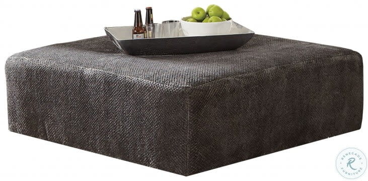 Mammoth 40" Cocktail Ottoman - Smoke