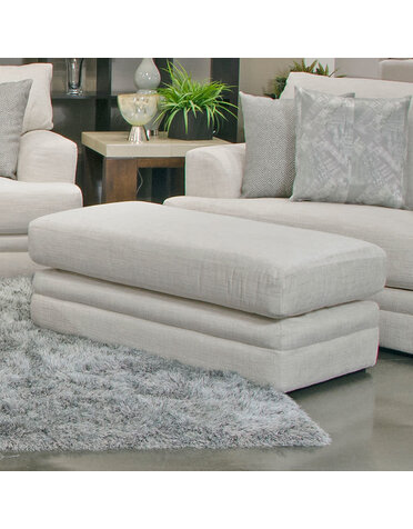 Zeller 40" Ottoman - Cream