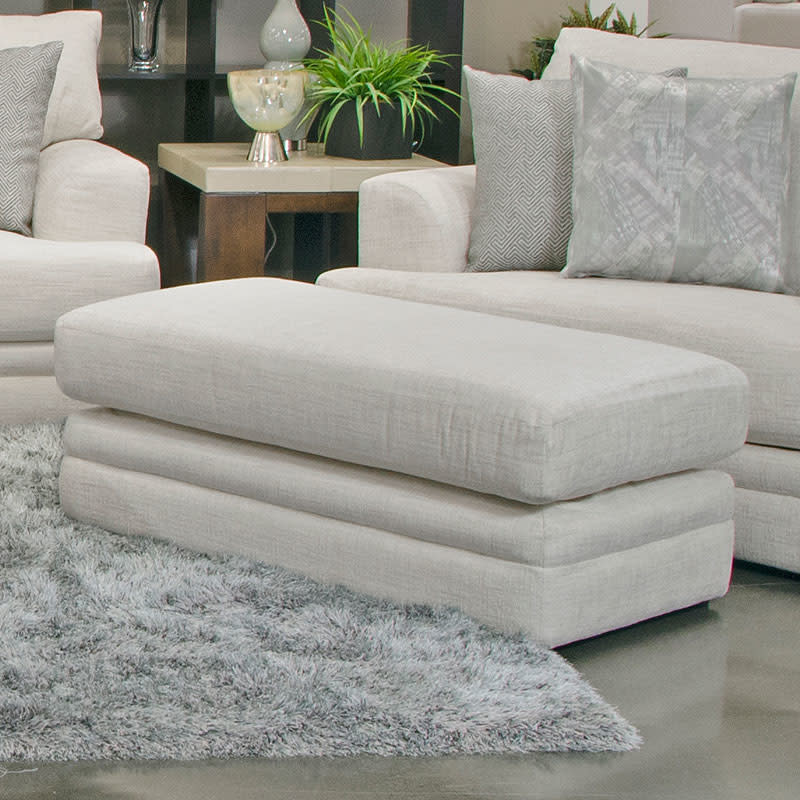 Zeller 40" Ottoman - Cream