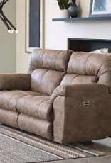 Hollins Power Reclining Loveseat - Coffee