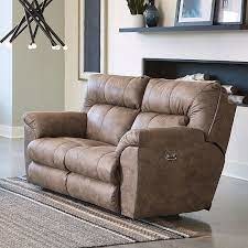 Hollins Power Reclining Loveseat - Coffee