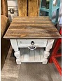 Mission End Table - White