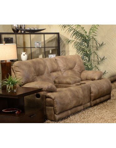Jackson Furniture Voyager Layflat Reclining Console Loveseat - Brandy DISCO 11/25