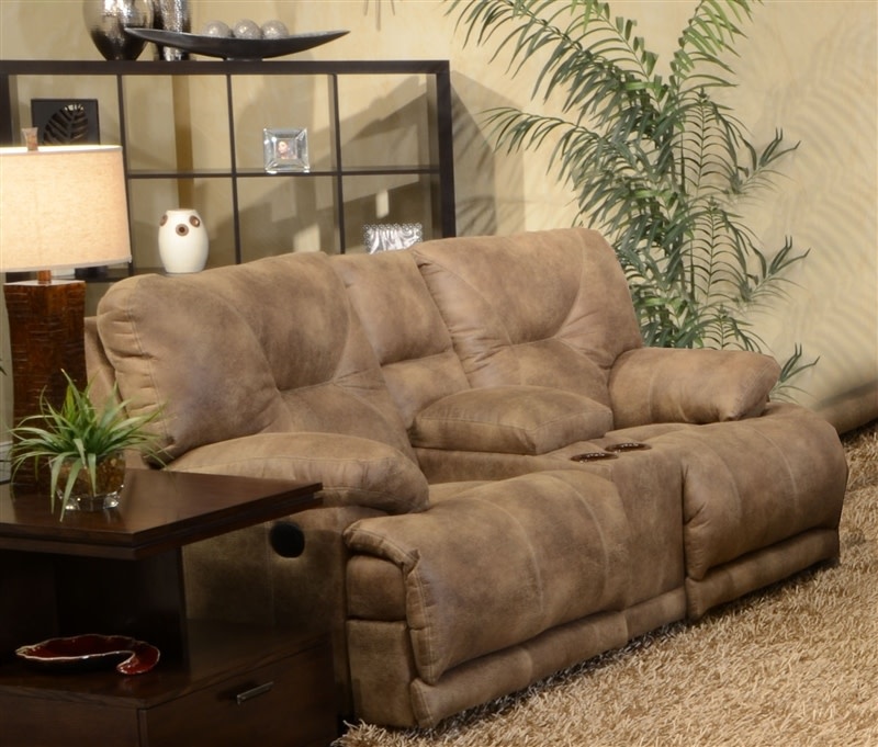 Jackson Furniture Voyager Layflat Reclining Console Loveseat - Brandy DISCO 11/25