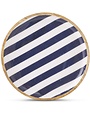 Wooden Black and White Plate Large