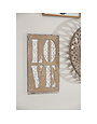 Metal and Wood Love Wall Decor