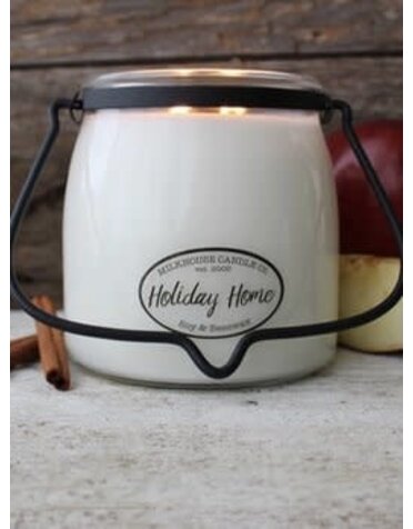 Butter Jar 16 oz Holiday Home