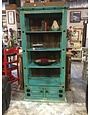 Old World Bookshelf - Turquoise