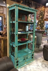 Old World Bookshelf - Turquoise