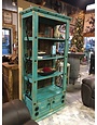Old World Bookshelf - Turquoise