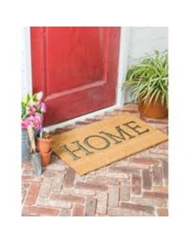 HOME Metallic Rubber Insert Coir Mat