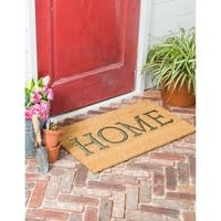 HOME Metallic Rubber Insert Coir Mat