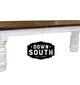 6' Santa Rita Bench - White