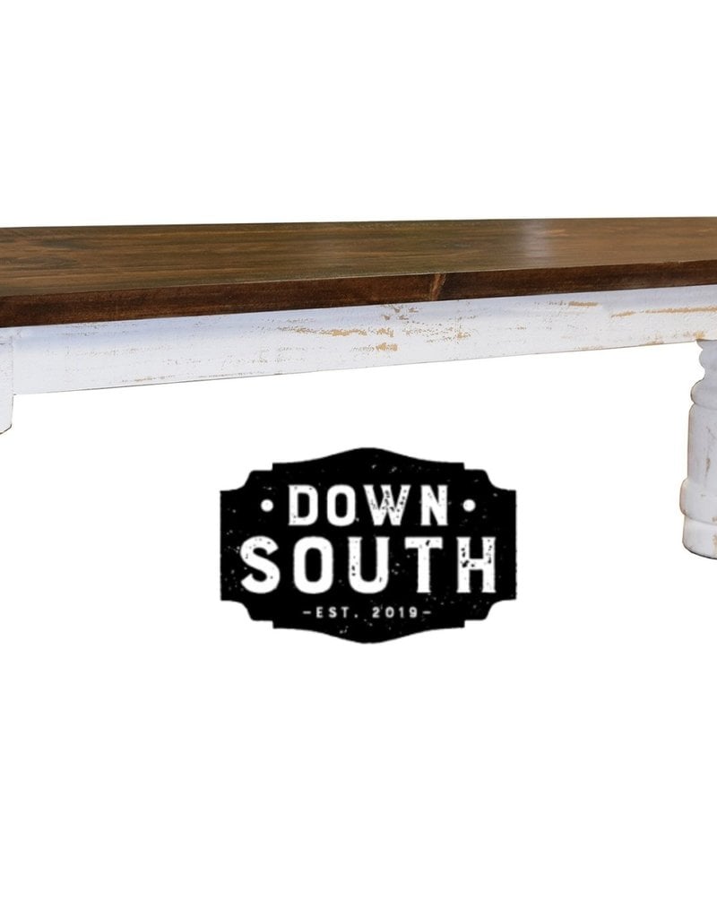 6' Santa Rita Bench - White