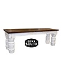 6' Santa Rita Bench - White