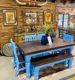 6' Santa Rita Bench - Blue