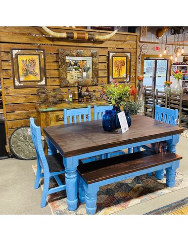 6' Santa Rita Bench - Blue
