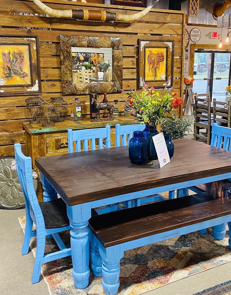 6' Santa Rita Bench - Blue