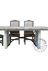 84" Westgate Dining Table - Granite/Brown Top
