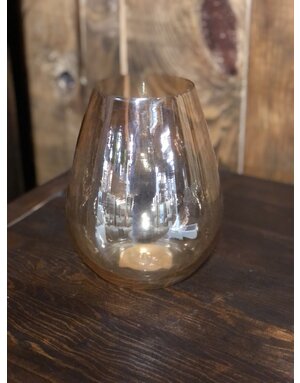 Amber Votive Candle Holder