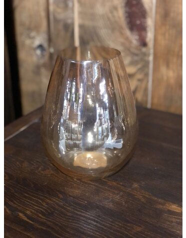 Amber Votive Candle Holder