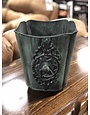 Patina Green Metal Planter w/Ornate Handle S