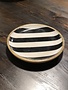 Wooden Black and White Plate Small