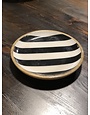 Wooden Black and White Plate Small